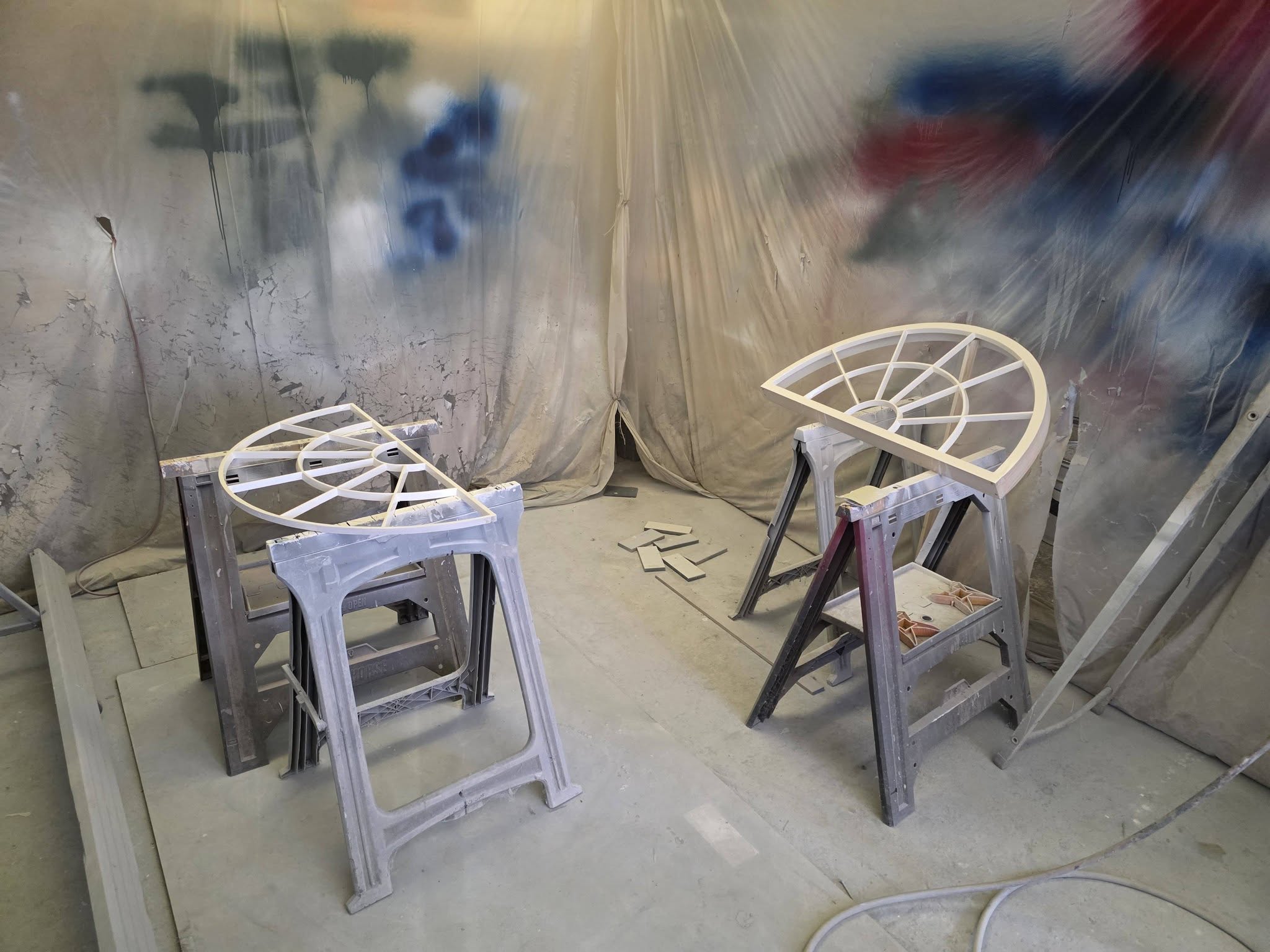 Primed and top coated